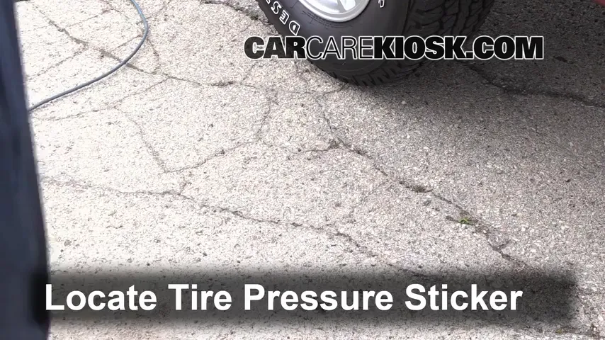 2002 Toyota 4Runner SR5 3.4L V6 Tires & Wheels Check Tire Pressure
